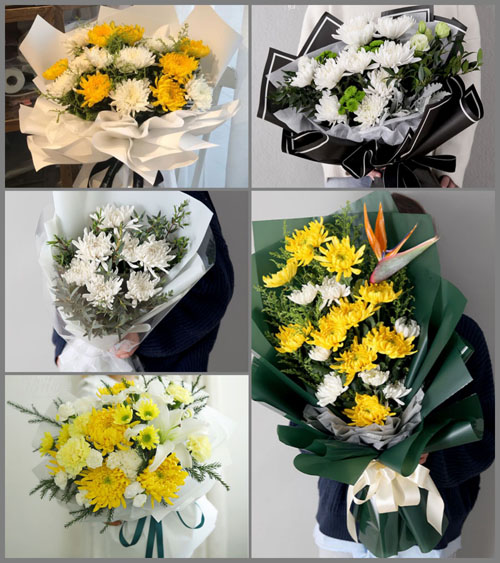浙江省杭州余杭区塘栖镇白事花束代送